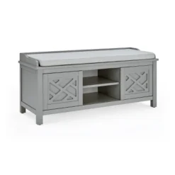 36" Middlebury Coat Hook With Storage Bench Hall Tree Set Gray - Alaterre Furniture -Baxton Studio Shop GUEST e3e78a62 01ba 48fe a94f 4af15574ca5d