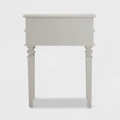 Irving Side Table With 2 Drawers Gray - Finch 8 Irving Side Table With 2 Drawers Gray - Finch - Image 8
