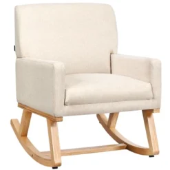 Costway Mid Century Fabric Rocking Chair Upholstered Accent Armchair Lounge Chair Beige/Gray 20 Costway Mid Century Fabric Rocking Chair Upholstered Accent Armchair Lounge Chair Beige/Gray -Baxton Studio Shop GUEST e4730df9 eac6 4ff1 9796 f3abee4dd643