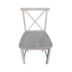 X Back Stool Washed Gray/Taupe - International Concepts -Baxton Studio Shop GUEST e4759305 8d7c 4032 b53d c70cac46fd57