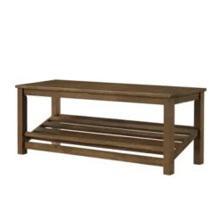 Modern Farmhouse Solid Wood Shoe Storage Entry Bench Rustic Oak - Saracina Home -Baxton Studio Shop GUEST e4bec1b0 3914 41be b49b 83f9d48c1416