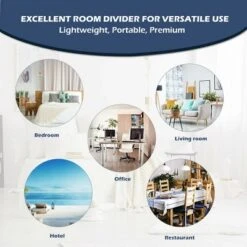 Costway 67'' High 6 Panel Room Divider Furniture Classic Venetian Wooden Slat Home 17 Costway 67'' High 6 Panel Room Divider Furniture Classic Venetian Wooden Slat Home -Baxton Studio Shop GUEST e4f77815 526d 4f4b 8468 ab36ab42e21c