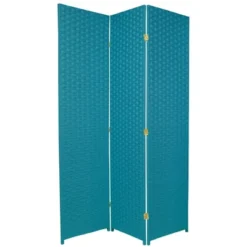 Oriental Furniture 6' Tall Woven Fiber Room Divider Special Edition 3 Panel -Baxton Studio Shop GUEST e506eb8e 63d8 4adc b5b0 c1d2179fd9a8