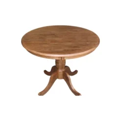 29.1" Dining Tables Round Top Carson Pedestal Distressed Oak - International Concepts -Baxton Studio Shop GUEST e50904ba b190 4dba 9a2a 44778e42f2e7