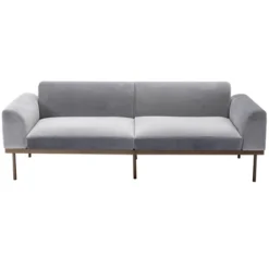 Modern Velvet Loveseat Sofa With Metal Legs And Two Pillows-ModernLuxe 20 Modern Velvet Loveseat Sofa With Metal Legs And Two Pillows-ModernLuxe -Baxton Studio Shop GUEST e539921d 4322 44f2 9385 b0e3a9da3681