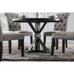 5pc Hedgeburn Round Dining Set - HOMES: Inside + Out -Baxton Studio Shop GUEST e53c3455 82b4 4ded bc5e ed5afec6856f