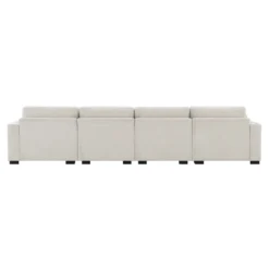130" L-Shaped Sectional Sofa, 5 Seat Chenille Modular Sofa Couch With Folding Table, Dual USB Charging & Ottoman, Beige/Gray - ModernLuxe 24 130" L-Shaped Sectional Sofa, 5 Seat Chenille Modular Sofa Couch With Folding Table, Dual USB Charging & Ottoman, Beige/Gray - ModernLuxe -Baxton Studio Shop GUEST e592738b 67b6 43dc 8055 79384b1ea8d1 1