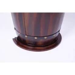 Vintiquewise Wooden Wine Barrel Console, Bar End Table Lockable Cabinet 14 Vintiquewise Wooden Wine Barrel Console, Bar End Table Lockable Cabinet -Baxton Studio Shop GUEST e5b5da64 e58c 46dd a09d 2661026bb511