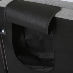 Vipbear 71" Futon Convertible Memory Foam Sofa Bed, Modern Loveseat For Living Room, Adjustable Armrests Backrest Sofabed, Faux Leather - Black -Baxton Studio Shop GUEST e5b8a2bc d200 4570 b090 f37d55188904