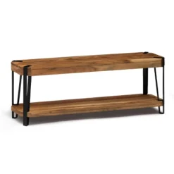 48" Ryegate Live Edge Wood Bench With Coat Hooks Set Natural - Alaterre Furniture -Baxton Studio Shop GUEST e5eb9da2 17d4 4c37 a7d3 a1247585c7a7