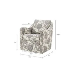 Mitchell Wide Seat Swivel Armchair - Madison Park -Baxton Studio Shop GUEST e5ed9915 3516 412b b1ad 957700ceb0ac