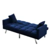 3 Angles For Adjusting Backrest,Tailored Velvet Upholstery Sleeper Sofa