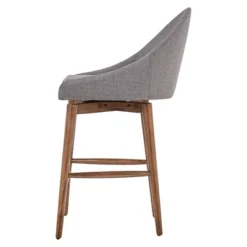 Set Of 2 24" Conrad Walnut Danish Modern Swivel Counter Chair - Inspire Q -Baxton Studio Shop GUEST e653c7a9 70e8 4865 8284 7ff1b958f3d3