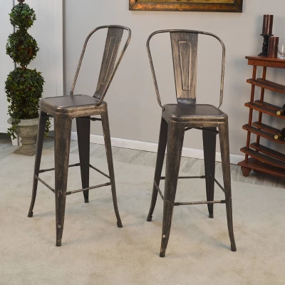 Set Of 2 30" Sadie Bar Height Barstools - Carolina Chair & Table 2 Set Of 2 30" Sadie Bar Height Barstools - Carolina Chair & Table - Image 2
