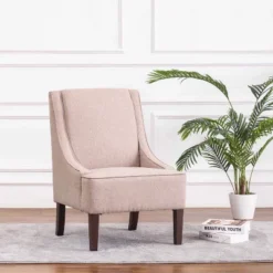 Swoop Arm Accent Chair - WOVENBYRD -Baxton Studio Shop GUEST e69780dd d253 4b09 a114 fae4f6d38239