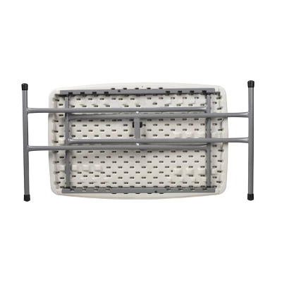 20"x30" Height Adjustable Personal Folding Card Table Speckled Gray - Hampden Furnishings 3 20"x30" Height Adjustable Personal Folding Card Table Speckled Gray - Hampden Furnishings - Image 3