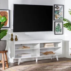 Modern Contemporary Simple Wood Storage Console TV Stand For TVs Up To 65" - Saracina Home 29 Modern Contemporary Simple Wood Storage Console TV Stand For TVs Up To 65" - Saracina Home -Baxton Studio Shop GUEST e6a9604e cd69 4537 bc27 89abb8b17d09