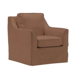 Club Swivel Chair - WOVENBYRD -Baxton Studio Shop GUEST e6bc7f68 d0ed 4932 bfca 9d2c6ae59998