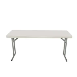 18"x60" Heavy Duty Seminar Folding Banquet Table Speckled Gray - Hampden Furnishings