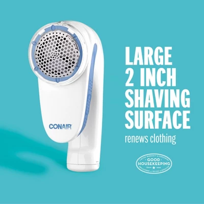 Conair Fabric Shaver - White: Portable Lint & Sweater Shaver, Battery Operated 7 Conair Fabric Shaver - White: Portable Lint & Sweater Shaver, Battery Operated - Image 7