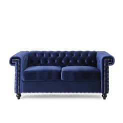 Brinkhaven Modern Glam Tufted Velvet Loveseat With Nailhead Trim - Christopher Knight Home 19 Brinkhaven Modern Glam Tufted Velvet Loveseat With Nailhead Trim - Christopher Knight Home -Baxton Studio Shop GUEST e6dbdeaf b34f 4bb9 8c55 a2bef1478ebe