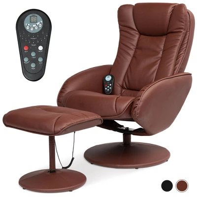 Best Choice Products Faux Leather Electric Massage Recliner Chair W/ Stool Ottoman, Remote Control, 5 Modes 8 Best Choice Products Faux Leather Electric Massage Recliner Chair W/ Stool Ottoman, Remote Control, 5 Modes - Image 8
