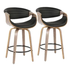Set Of 2 Symphony Upholstered Counter Height Barstools - Lumisource -Baxton Studio Shop GUEST e6f76df8 db33 4095 adec 2da5a75a2931