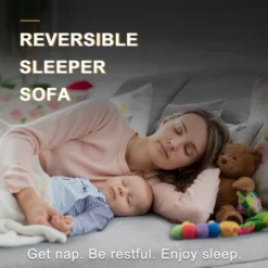 Creath Convertible Sectional Sofas, 3 Seat Couch-The Pop Home -Baxton Studio Shop GUEST e7190207 1ca9 4e2f 9789 85373e8f4576