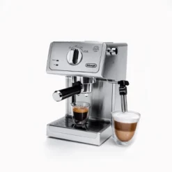 DeLonghi De'Longhi 15 Bar Pump Espresso Machine - ECP3630: Silver, Adjustable Cup Shelf, Milk Frother, Removable Water Reservoir -Baxton Studio Shop GUEST e760df84 a40d 413f aa65 a21c0d36b26b