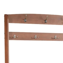 Saint Birch Salisbury 49-inches Hall Tree And Shoe Bench, Rustic Brown -Baxton Studio Shop GUEST e7fea28e f585 4ba4 b0bc 8f06c5ed7540