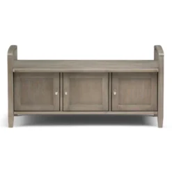 44" Norfolk Solid Wood Entryway Storage Bench - WyndenHall -Baxton Studio Shop GUEST e89b7ea0 ea1e 44c8 9238 b44d3772aee7