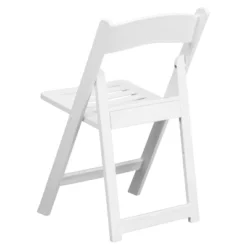 Emma And Oliver 4 Pack 1000 Lb. Capacity White Resin Folding Chair With Slatted Seat -Baxton Studio Shop GUEST e8c42303 1515 4c77 8631 18f35fd17df7