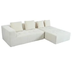 110"W Modern Large Modular Sofa, 3-Piece Set With Free Combination, Includes 4 Pillows, Ideal For Living Room, Bedroom, Apartment-ModernLuxe -Baxton Studio Shop GUEST e8e63624 9689 4698 bd3c 40b24a6e90f9