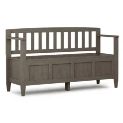 48" Riverside Solid Wood Entryway Storage Bench - Wyndenhall 24 48" Riverside Solid Wood Entryway Storage Bench - Wyndenhall -Baxton Studio Shop GUEST e90ac22d da9e 495e 933f e179a83385ac
