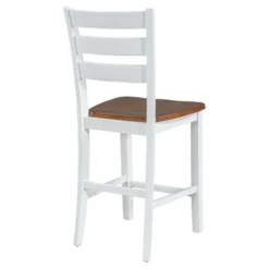 Farmhouse 5-Piece Dining Table Set With Drop Leaf, Wine Rack And Drawers-ModernLuxe -Baxton Studio Shop GUEST e9742ab0 989c 44d5 8516 6601ef371c08