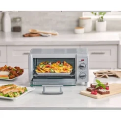 Black & Decker BLACK+DECKER 4 Slice Toaster Oven - TO1701SG: Countertop, Small, Dishwasher-Safe Parts -Baxton Studio Shop GUEST e9ba76c5 ad07 4a31 94af 74d1c67a910a