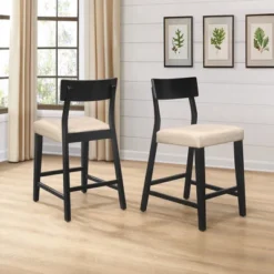 Set Of 2 Knolle Park Counter Height Barstools Black - Hillsdale Furniture -Baxton Studio Shop GUEST ea3680e8 53cc 4eef 8896 404c141012c3