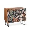 Marta Barragan Camarasa Lush Vintage Dark Jungle Walnut Credenza - Deny Designs