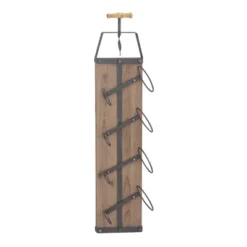 Industrial Wood Wall Wine Rack Brown - Olivia & May -Baxton Studio Shop GUEST ea72398e c7a6 47bd b418 47447038bbbe