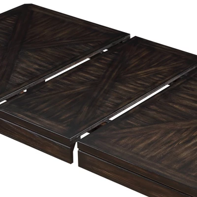 Contemporary Ally Extendable Dining Table Espresso - Steve Silver Co. 3 Contemporary Ally Extendable Dining Table Espresso - Steve Silver Co. - Image 3