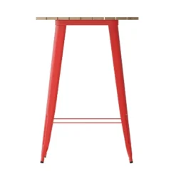 Flash Furniture Declan Commercial Indoor/Outdoor Bar Top Table, 30" Round All Weather Poly Resin Top With Steel Base -Baxton Studio Shop GUEST ea874e24 6b69 4477 b3d3 fb142043ef6a