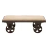 Industrial Wood Bench Brown - Olivia & May