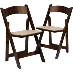 Flash Furniture 2 Pack HERCULES Series Wood Folding Chair With Vinyl Padded Seat -Baxton Studio Shop GUEST eafc7683 8fa5 4d9b 9af0 80ae79d49c75