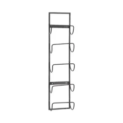 Industrial Metal Wall Wine Rack Black - Olivia & May -Baxton Studio Shop GUEST eb639009 877e 442a a73d 5b8f3f25f402