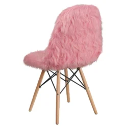 Emma And Oliver Shaggy Dog Fur Accent Chair -Baxton Studio Shop GUEST eb891cd8 c2e5 4283 a478 17d948d74f68