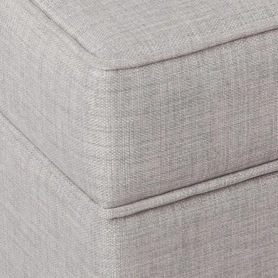 Shelton Tufted Top Storage Ottoman - Gray - Threshold™: Upholstered Rectangular Furniture With Lid 5 Shelton Tufted Top Storage Ottoman - Gray - Threshold™: Upholstered Rectangular Furniture With Lid - Image 5