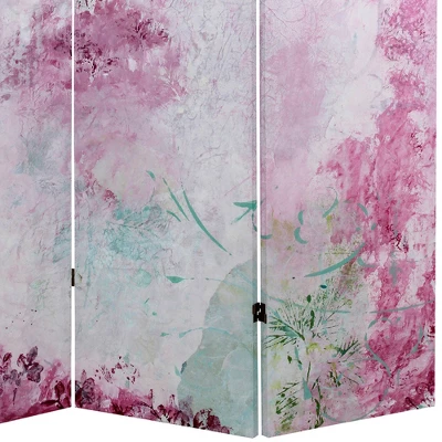 Pink Boudoir Room Divider - Oriental Furniture 2 Pink Boudoir Room Divider - Oriental Furniture - Image 2