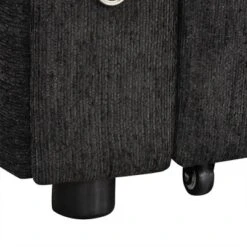 84"W Upholstered L-shaped Sofa Couch Convertible Sofa Bed Sectional Sofa With 2 Cup Holders, 2 USB Ports And Storage Space, Beige/Black/Gray-ModernLux -Baxton Studio Shop GUEST ec3428cd d111 4c41 8ff5 8e4c063674c8