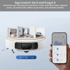 Dreame E30 Ultra Robot Vacuum And Mop White: Self-Emptying, Smart Mapping, HEPA Filter, Pet Hair, App-Controlled, Cordless -Baxton Studio Shop GUEST ec44f646 b1fd 4dbd 8b95 4e740d0b6a8f