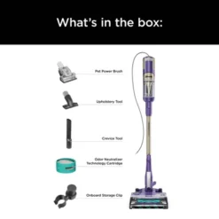 Shark PowerDetect Ultra-Light Corded Stick Vacuum With DuoClean Detect Technology And Self-Cleaning Brushroll Purple HZ4002 -Baxton Studio Shop GUEST ecb7f67d 30e1 4622 bbd4 58764763ded0
